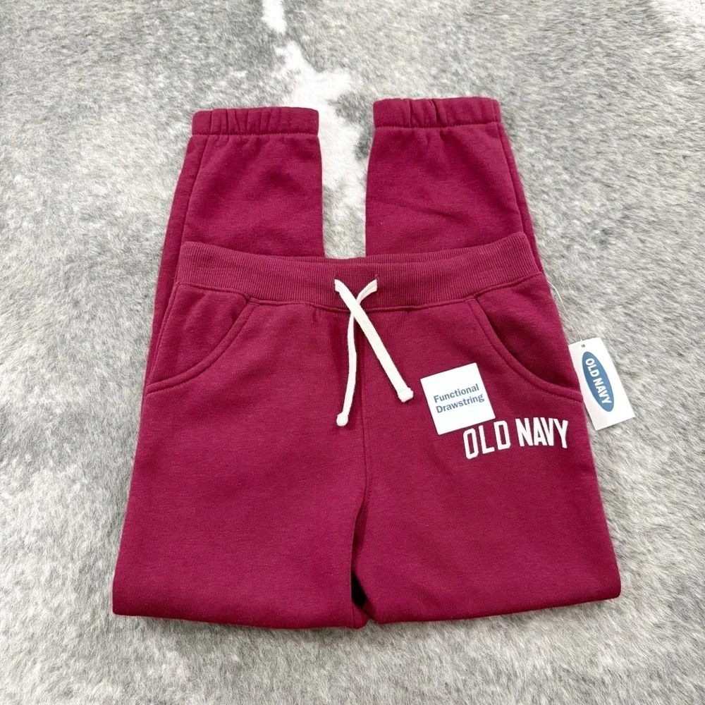 NWT Old Navy Kids Maroon Sweatpants Jogger Pants 5T